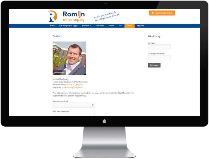 webdesign RomijnOfficeSupply