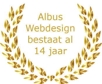 Albus Webdesign bestaat al 14 jaar lauwerkrans